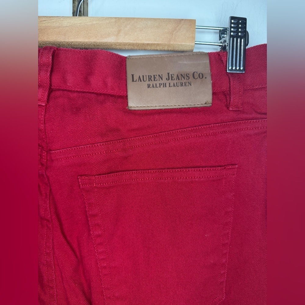 Ralph Lauren Vibrant Red Jeans size 6 - Picture 4 of 7